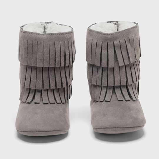 Baby Girls Cute Keep Warm Tassel Mid-calf Boots