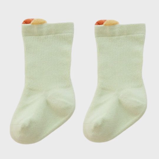Unisex Baby Cotton Macaron Solid Color Breathable Socks