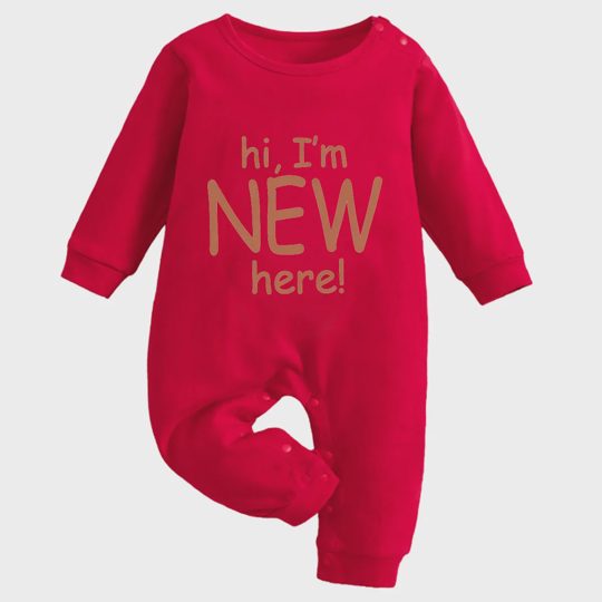 【3M-18M】Hi! I'm New Here Romper