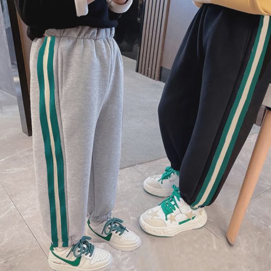 【3Y-12Y】Boys Casual Striped Design Comfortable Sweatpants