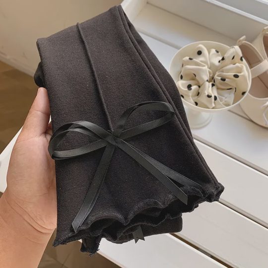 【18M-8Y】Girls' Versatile Stylish Bow Flared Pants