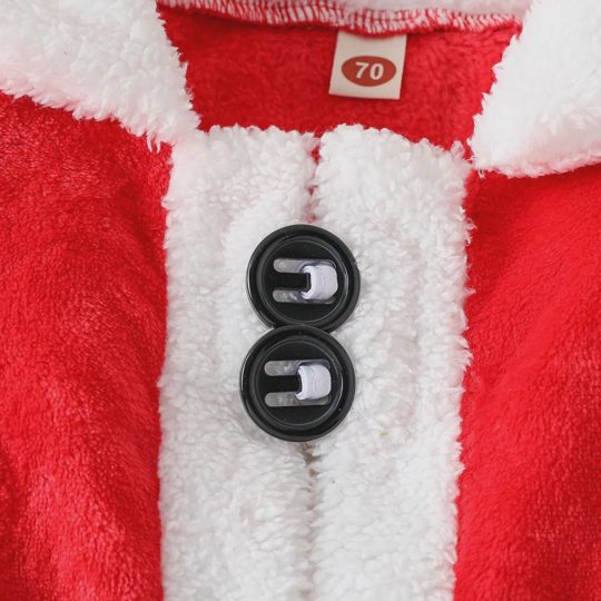 【6M-24M】Unisex Christmas Santa Claus Costume Photo Outfit