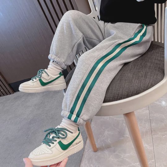 【3Y-12Y】Boys Casual Striped Design Comfortable Sweatpants