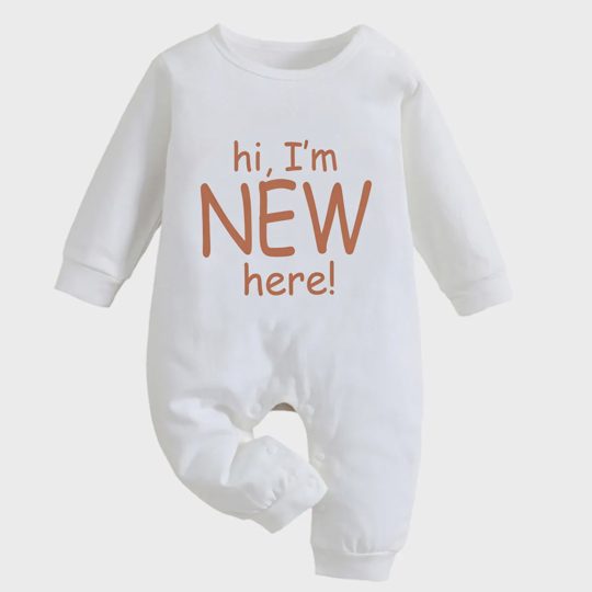 【3M-18M】Hi! I'm New Here Romper