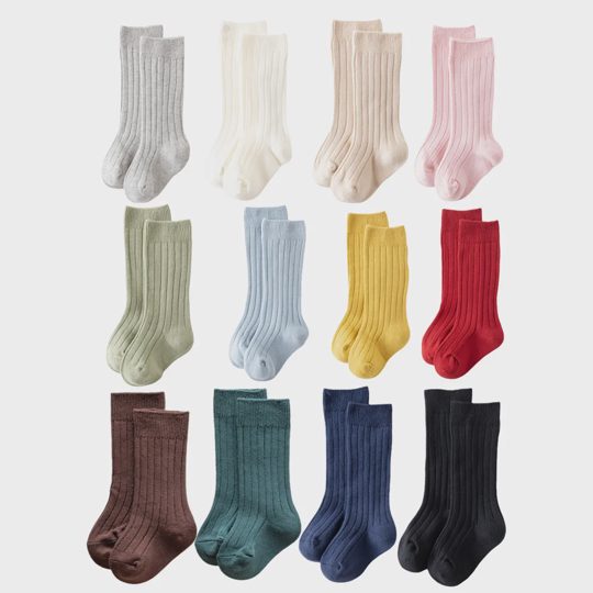【0-3Y】Baby's Cute Solid Color Soft And Warm Socks
