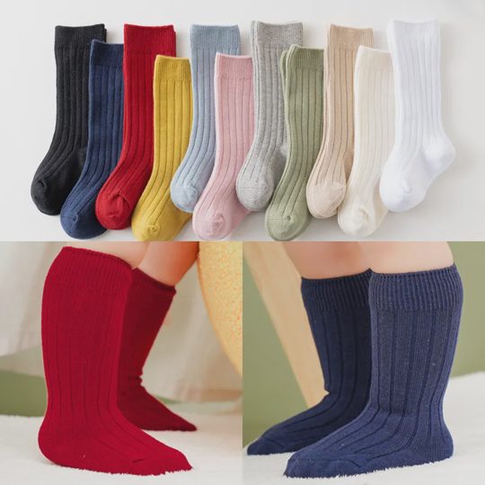 【0-3Y】Baby's Cute Solid Color Soft And Warm Socks
