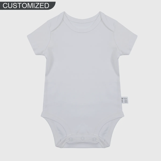 【0M-24M】Customized Butterfly&Flower Letter Baby Bodysuit