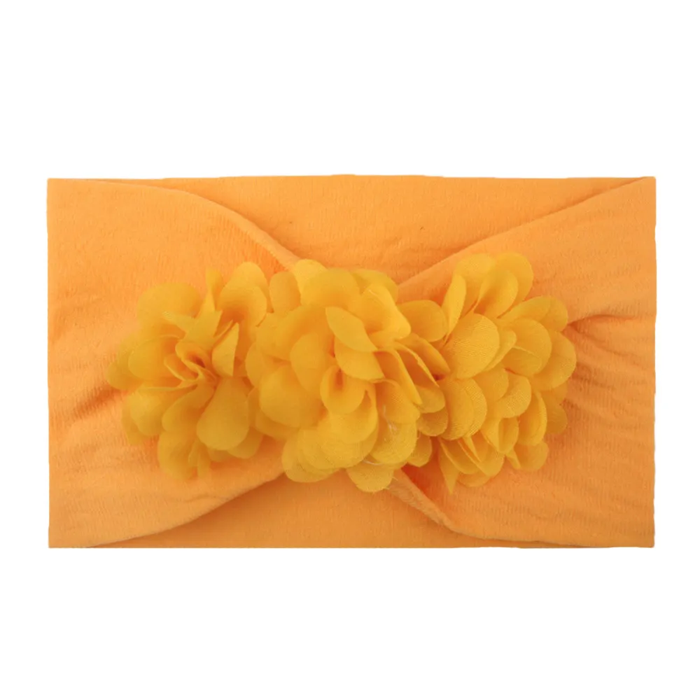Baby Girls Cute Soft Floral Multicolor Headband
