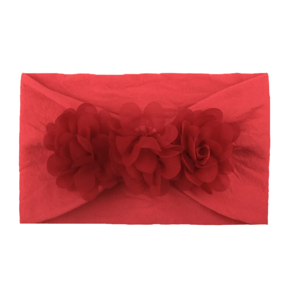 Baby Girls Cute Soft Floral Multicolor Headband