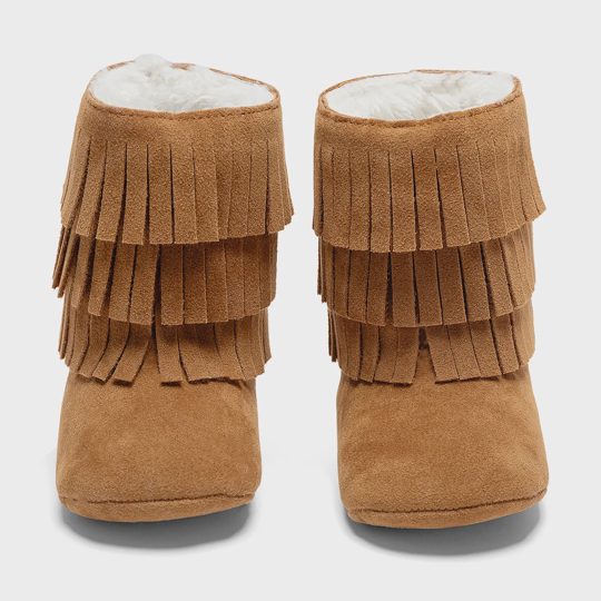 Baby Girls Cute Keep Warm Tassel Mid-calf Boots