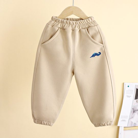 【12M-7Y】Boys' Dinosaur Embroidered Casual Sweatpants
