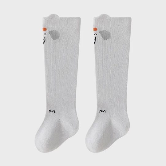 Baby Cute Cotton Cartoon Print High Elastic Knee Socks